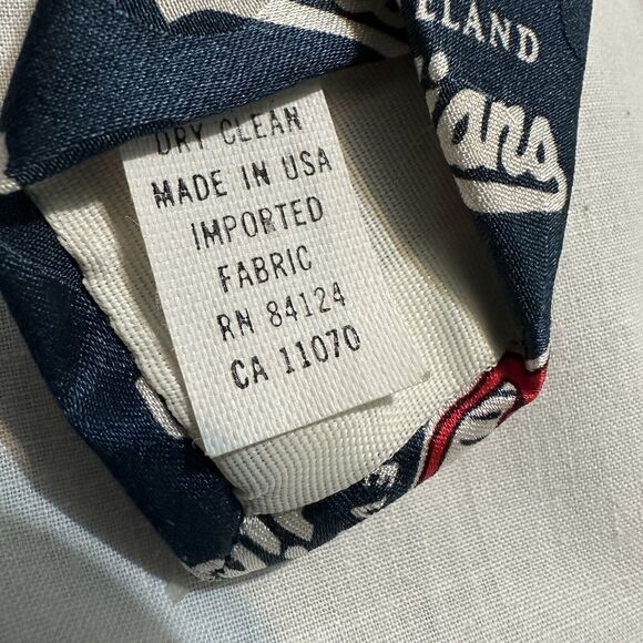 2 RM SPORT CLEVELAND INDIANS MLB PATTERN NECK TIES 1995 1996 100% Silk Tie - Picture 8 of 16
